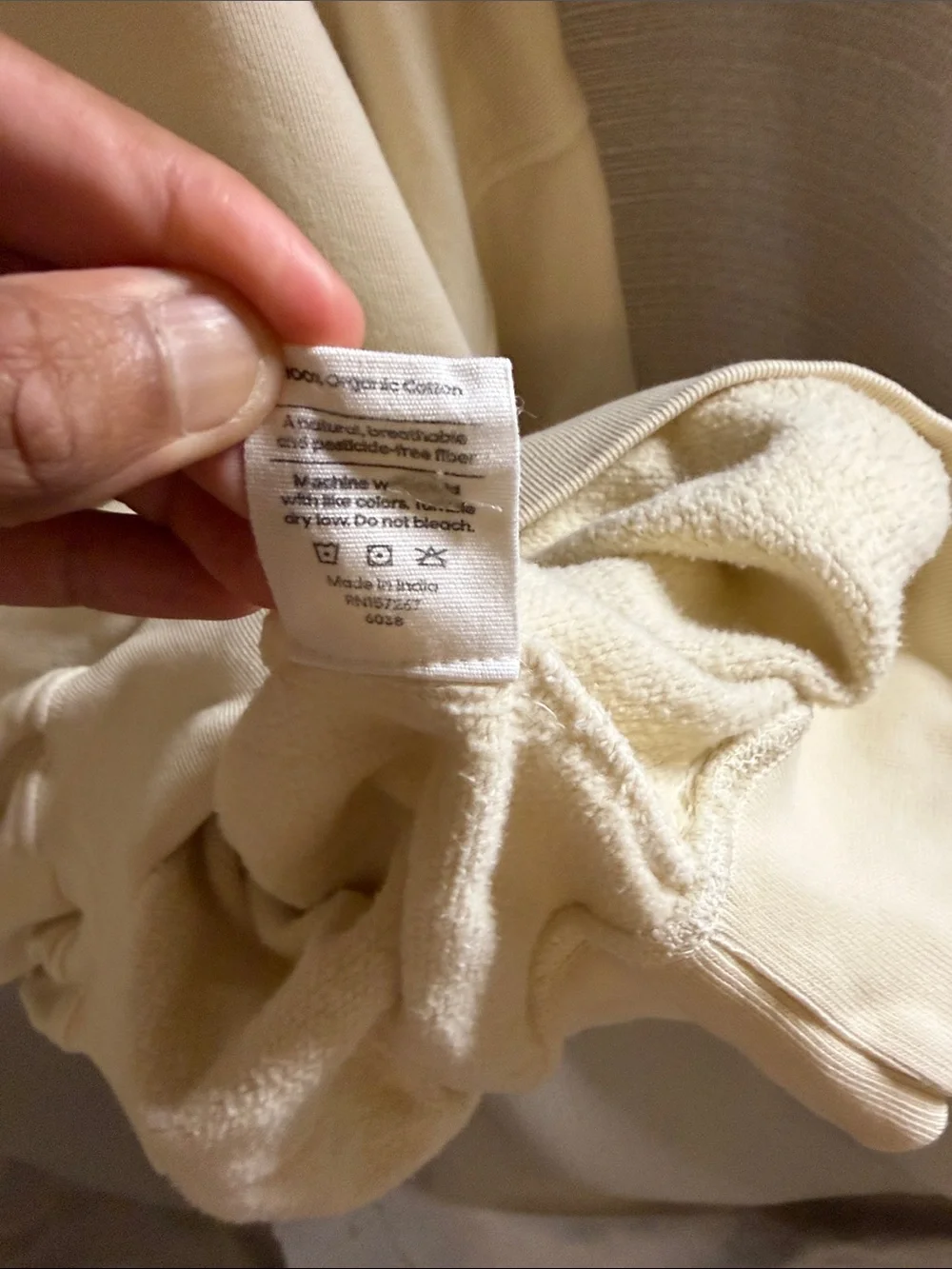 MATE the Label Cream Crewneck Sweatshirt - Picture 5 of 5
